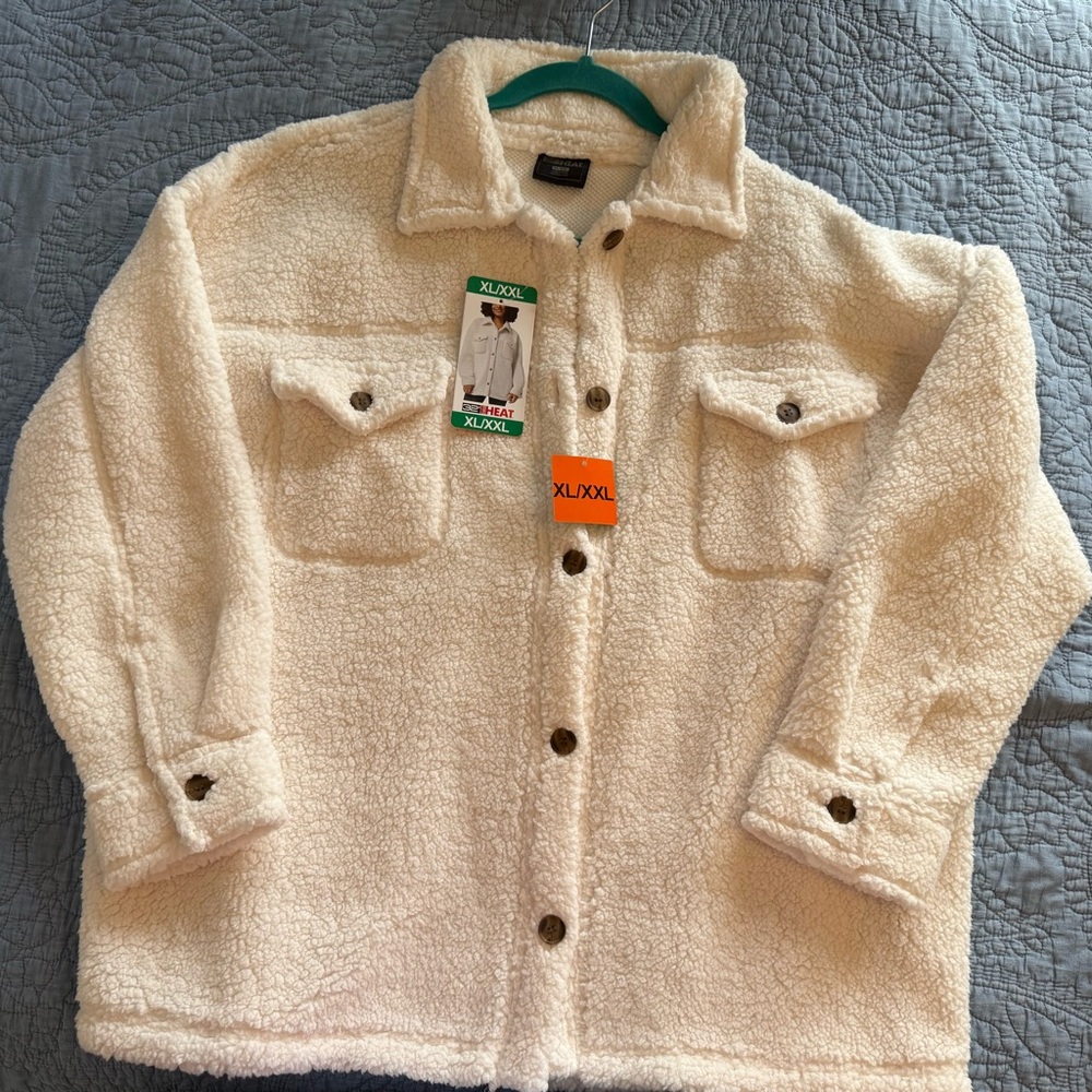 32•Degrees XL/XXL Cream Puffy Jacket New